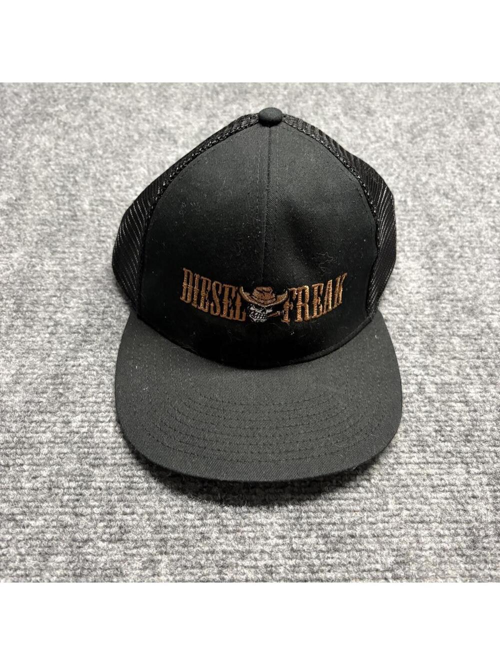 Diesel Freak Black snap back Hat With Skeleton Head